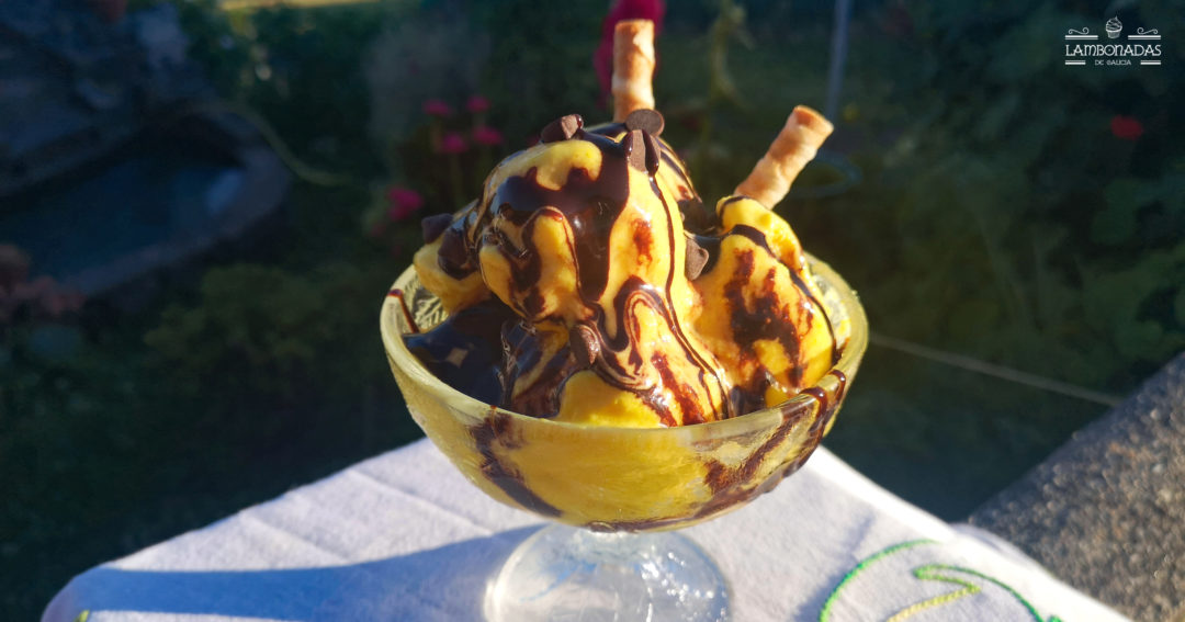 helado de naranja