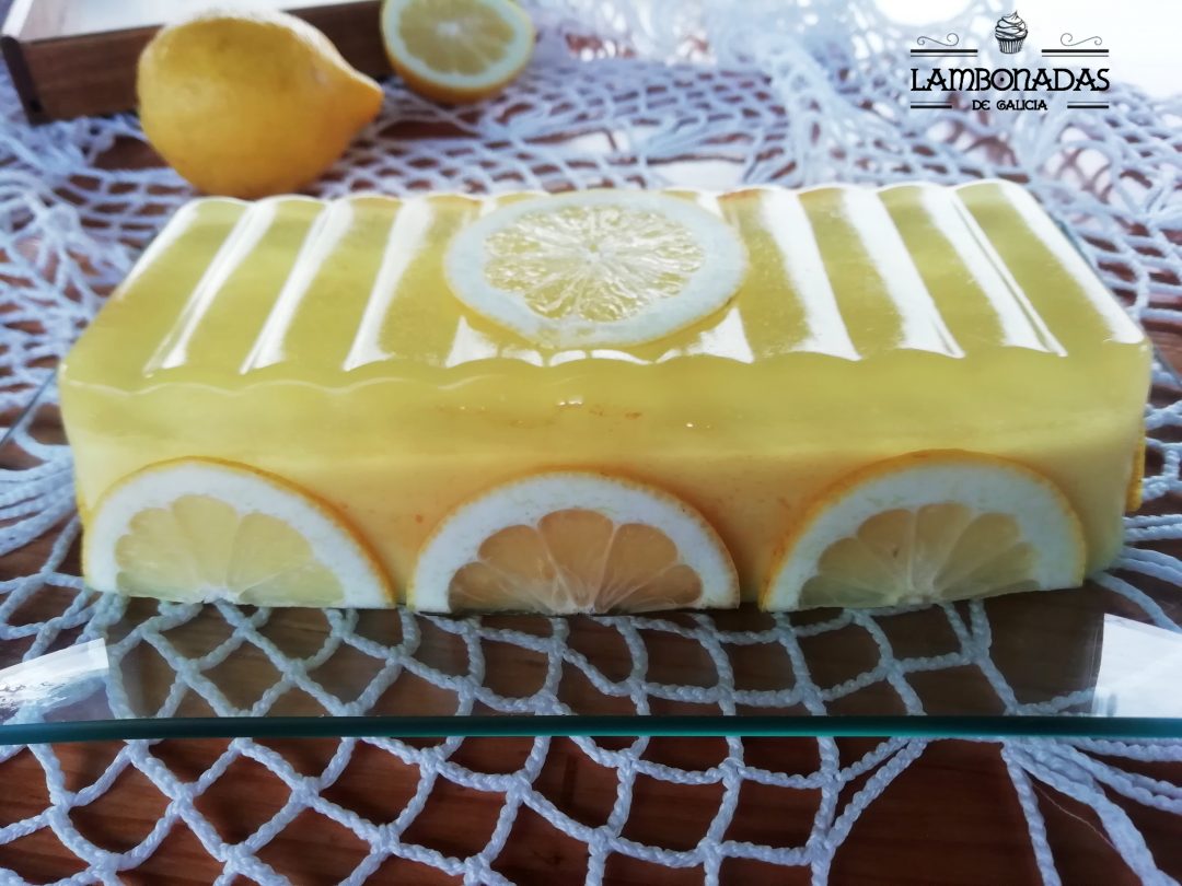 tarta de limón con gelatina