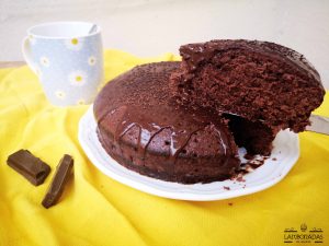 bizcocho de chocolate al microondas
