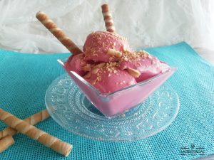 helado de frambuesas