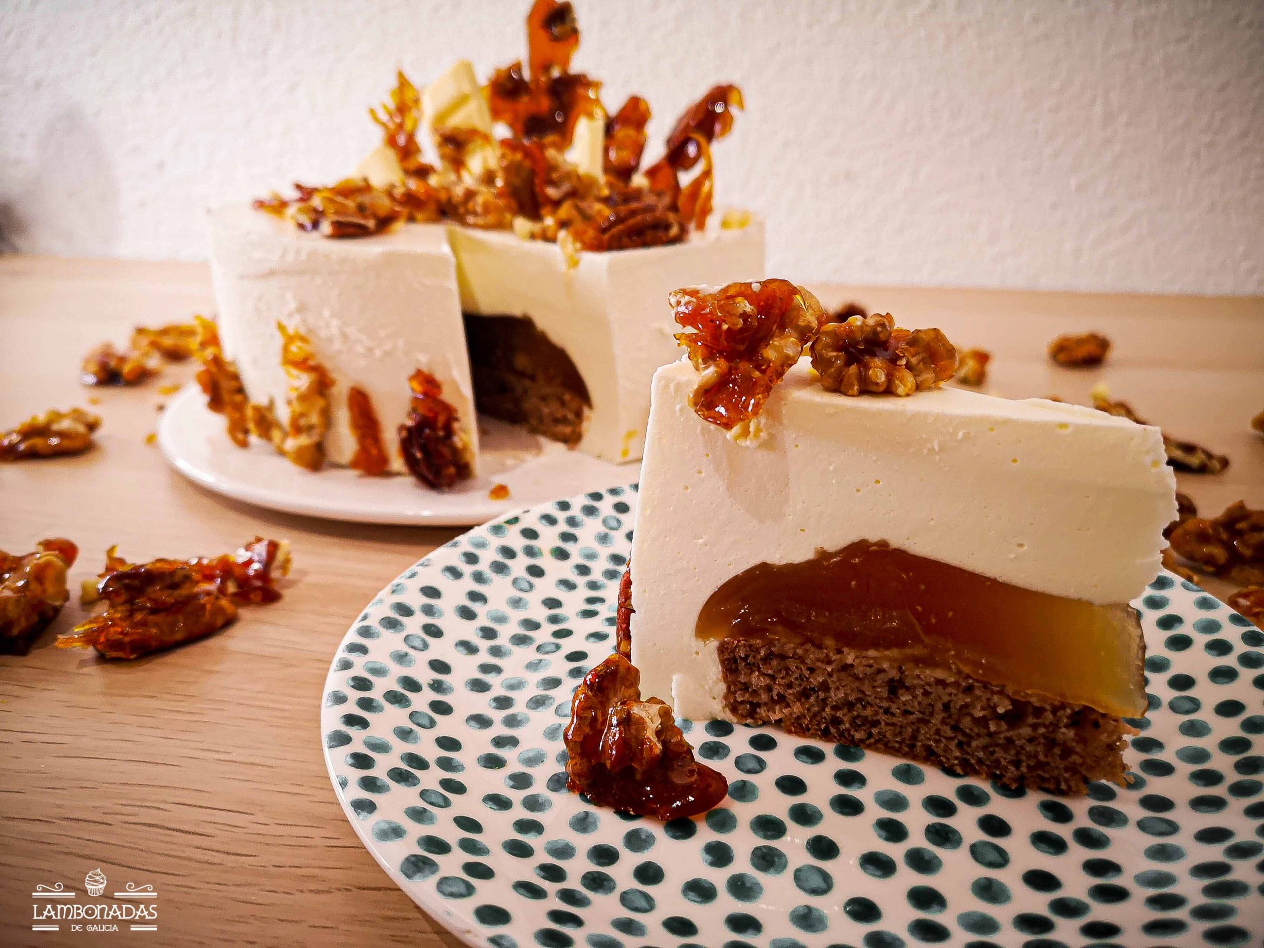 tarta de miel y yogur griego