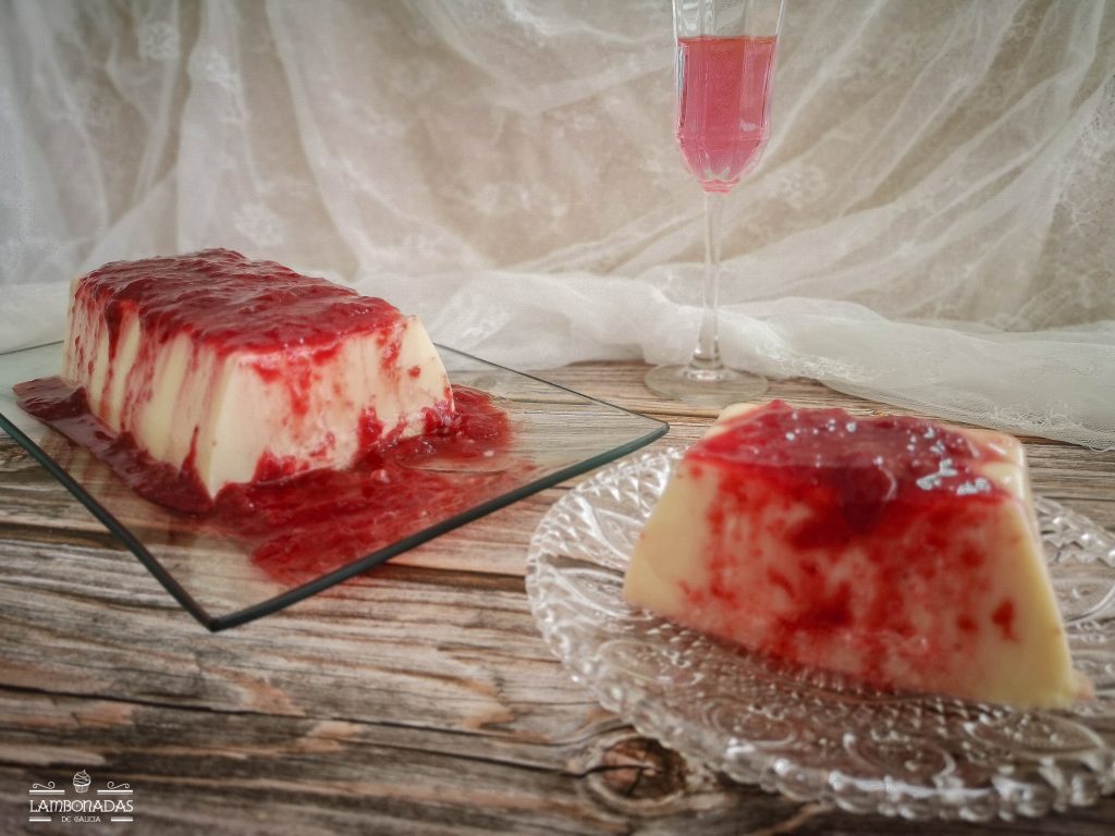 Tarta de quesitos y mermelada
