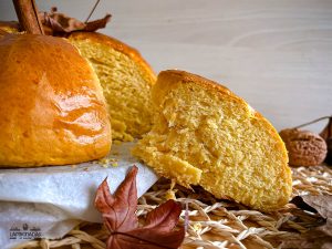 brioche de calabaza jugoso y blandito al dia siguiente
