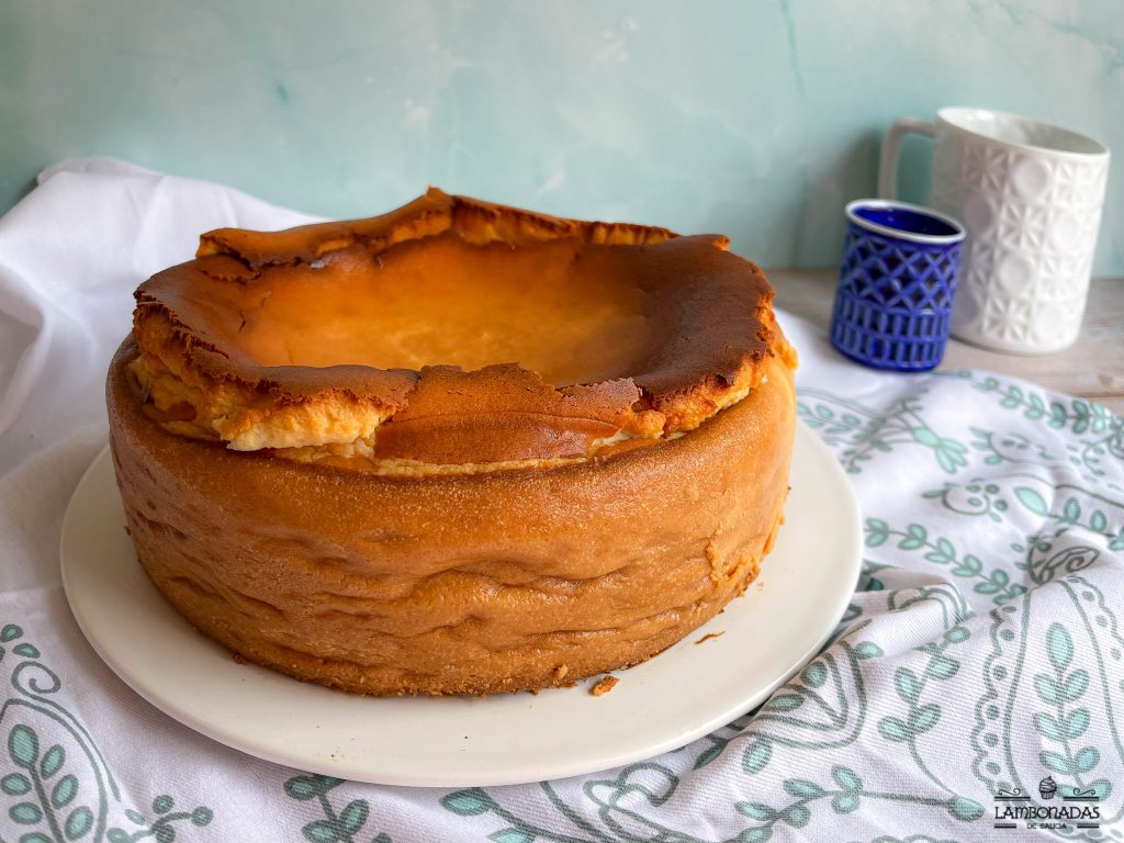 tarta de queso y crema de orujo