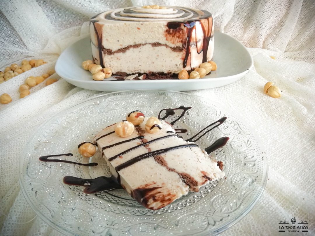 tarta helada de avellanas