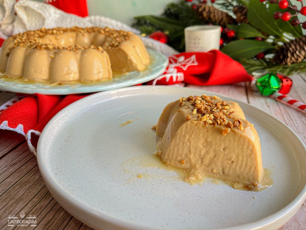 flan de turron de jijona sencillo y economico