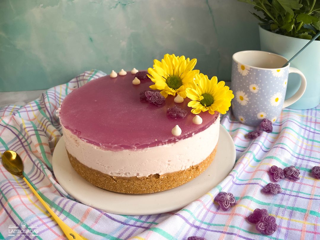 tarta de caramelo de violeta