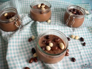 natillas de chocolate con cacahuetes 3 chocolates