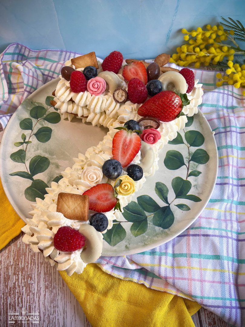 tarta galleta numero 7 tarta de números fácil