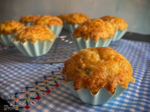 muffins de queso ahumado